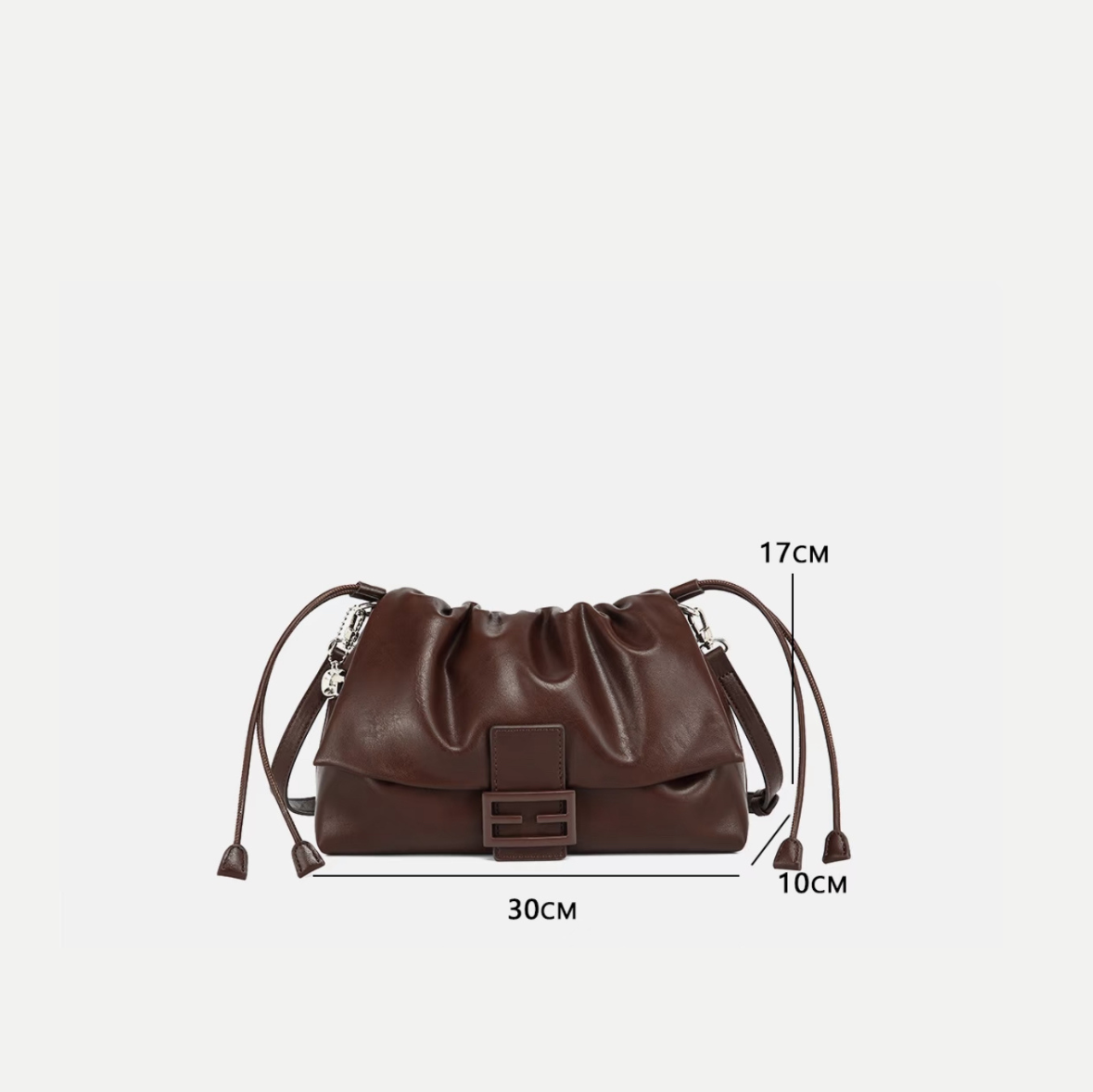 Ruched Shoulder Bag