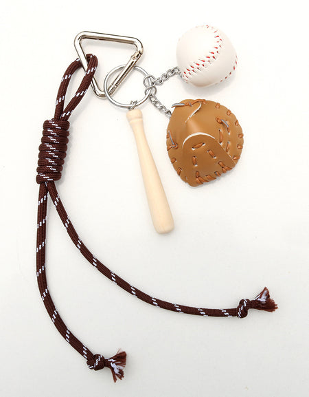 Bag Charm | Mini Baseball, Pretzel Puff, Heart Keychain Accessory