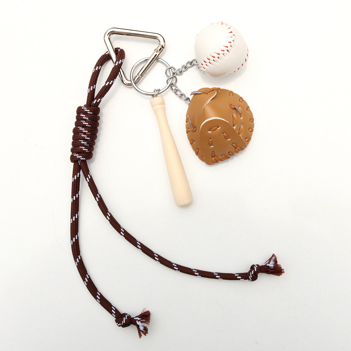 Bag Charm | Mini Baseball, Pretzel Puff, Heart Keychain Accessory